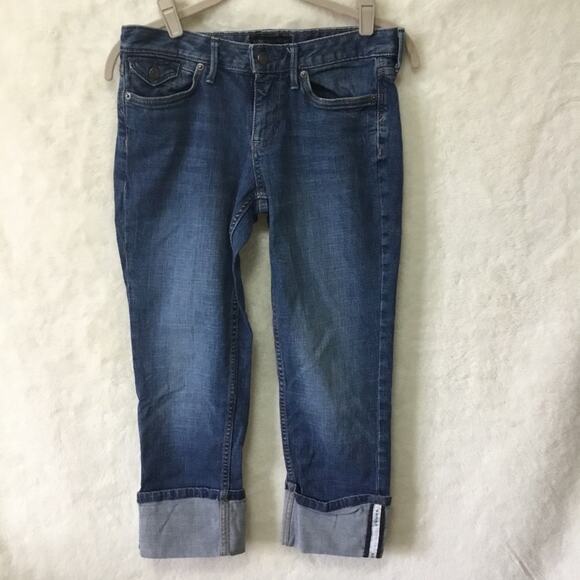 Banana Republic Blue Cuffed Jeans - Picture 1 of 9